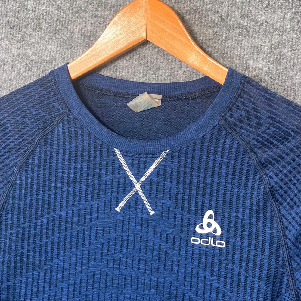 Odlo Blackcomb Womens Blue Seamless Long Sleeve Base Layer Top Size S